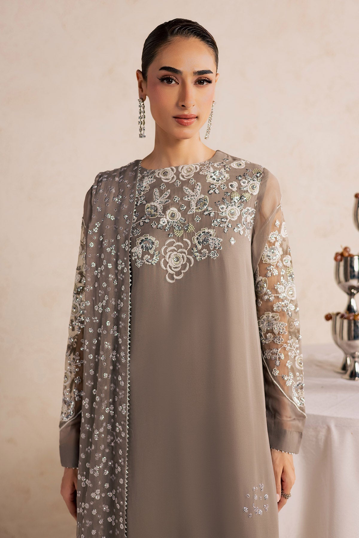 Nureh | Fancy Formal 26 | NP-784 - Formal Dress - available at Maria Faisal in UK and USA.