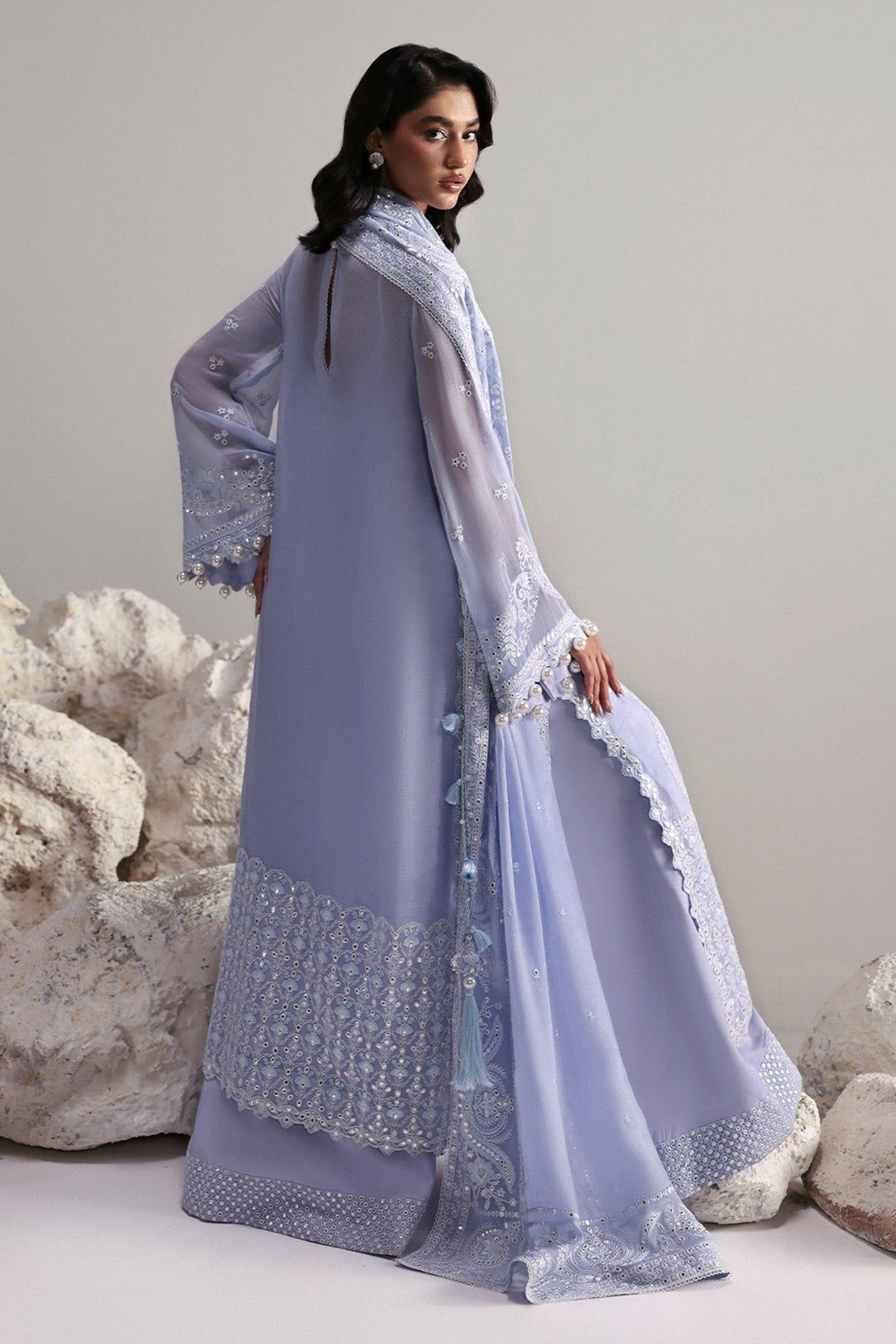 Afrozeh | Slate Ready to Wear | Vaelis - Ladies Clothes - Maria Faisal