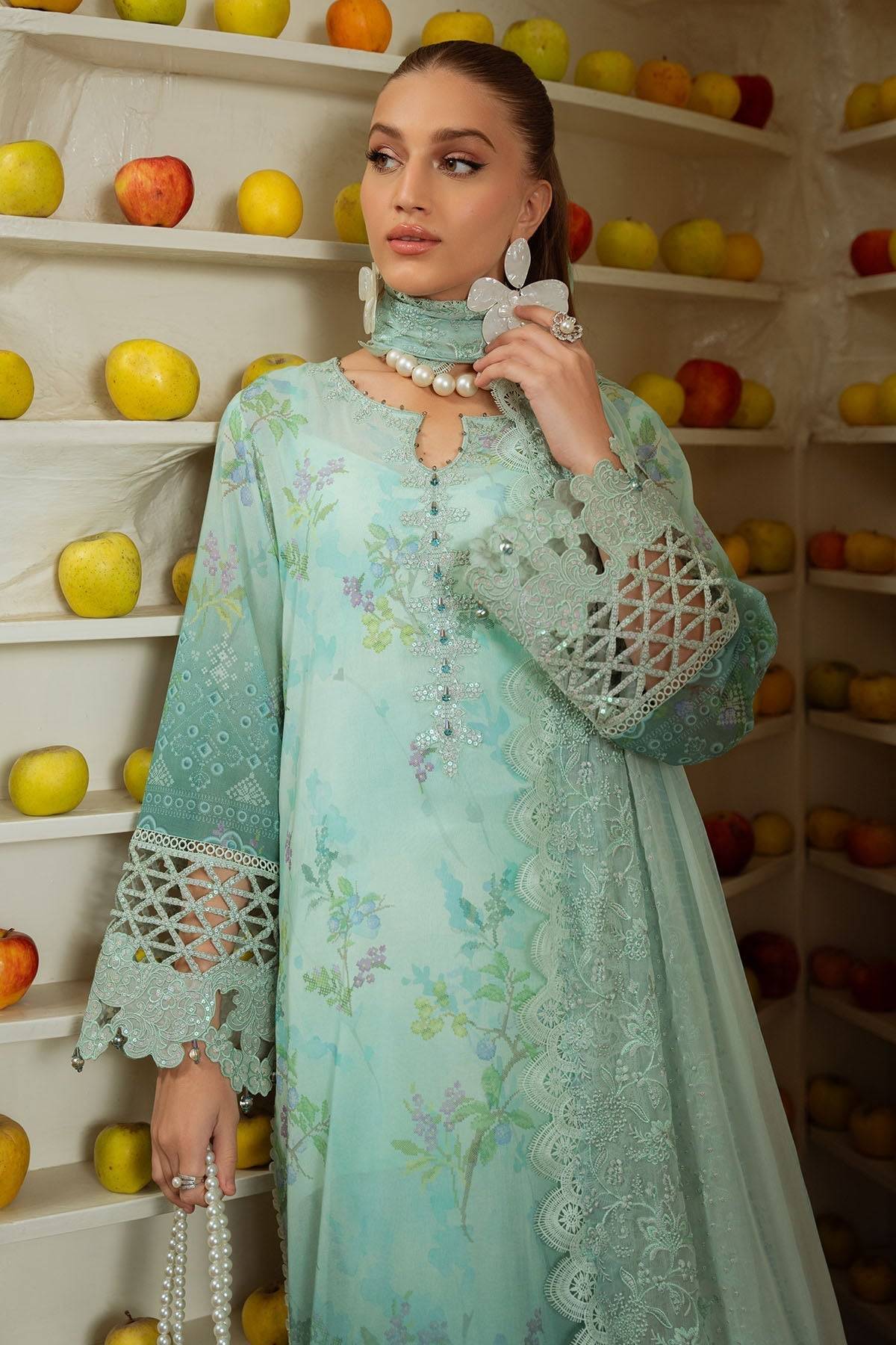 Nureh | Maya Swiss Lawn | NS-150 by Maria Faisal - Registered Vendor of : Nureh - type : Ladies Clothes - 100% original wedding dresses
