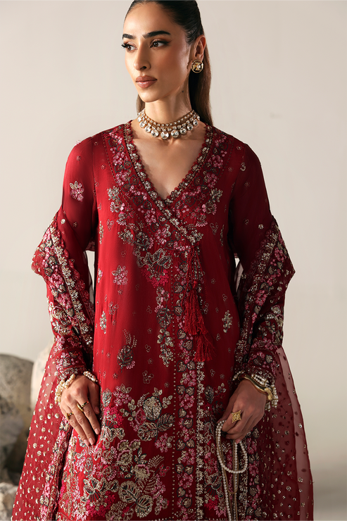 Emaan Adeel | Serein Luxe Silk | SERENITY BLOOM - Formal Dress - available at Maria Faisal in UK and USA.