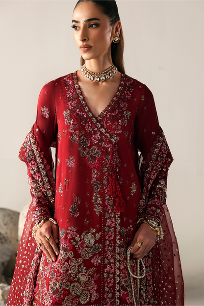 Emaan Adeel | Serein Luxe Silk | SERENITY BLOOM - Formal Dress - available at Maria Faisal in UK and USA.