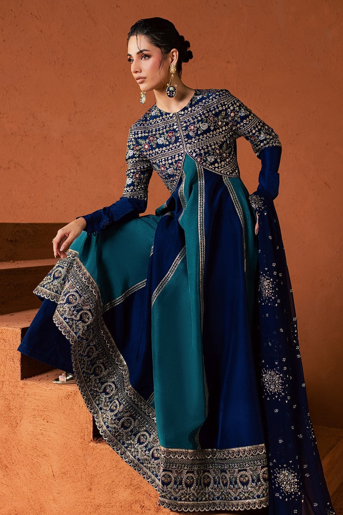 Nureh | Fancy Formal 26 | NP-834 - Formal Dress - available at Maria Faisal in UK and USA.