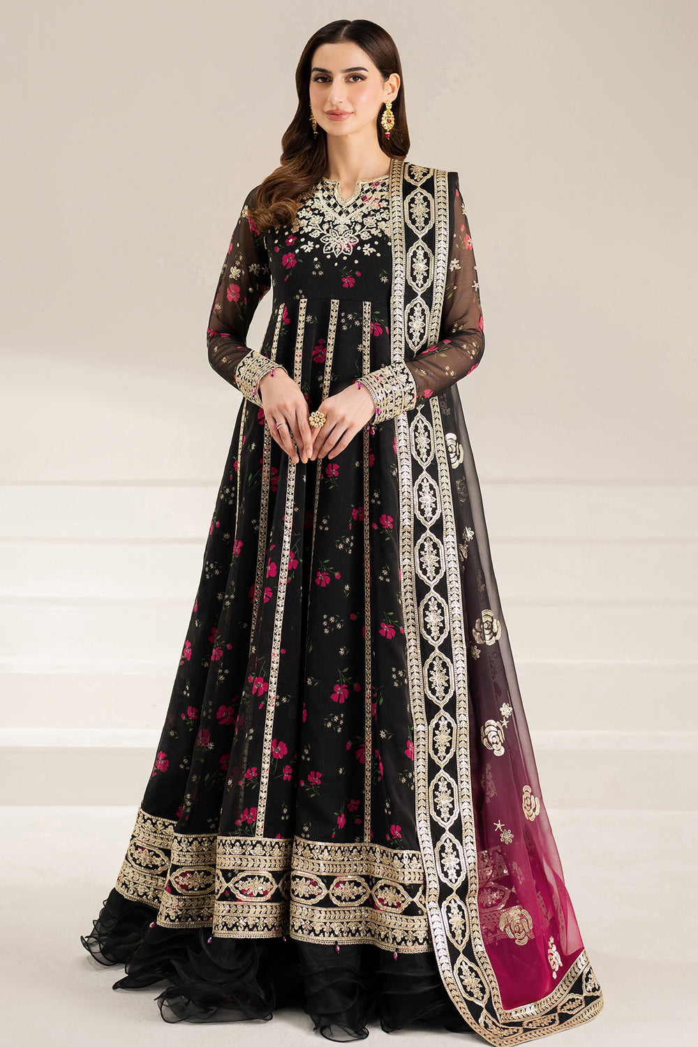Farasha | Fiorella Formals | Fuchsia Night - Ladies Clothes - Maria Faisal