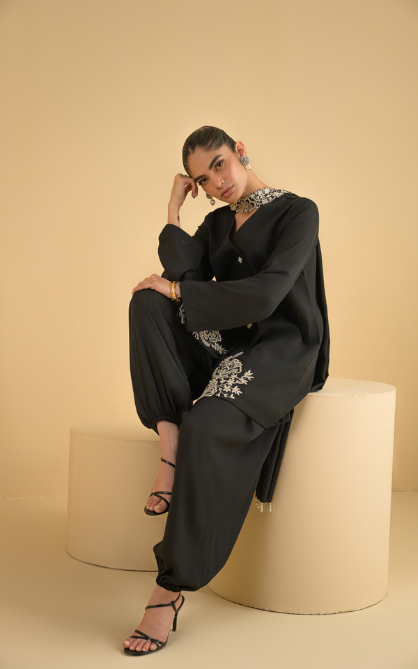 Sana Abbas | La Fiesta | Zara - Luxury Dress - available at Maria Faisal in UK and USA.