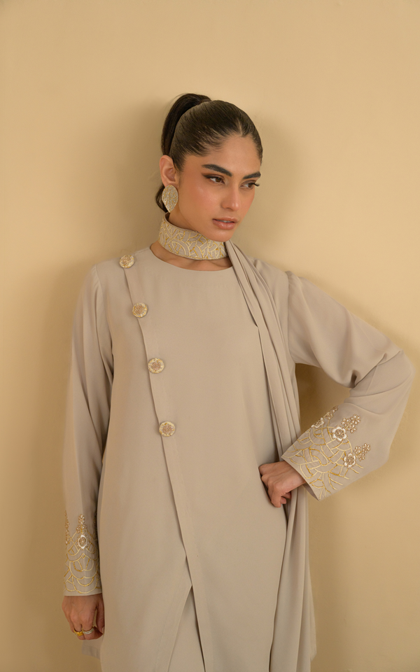 Sana Abbas | La Fiesta | Tessa - Luxury Dress - available at Maria Faisal in UK and USA.