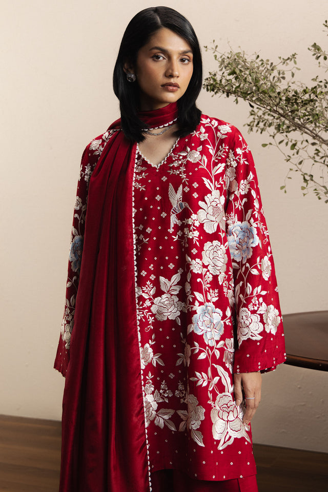 Zara Shahjahan | Festive 26 | Mahfila - Luxury Dress - available at Maria Faisal in UK and USA.