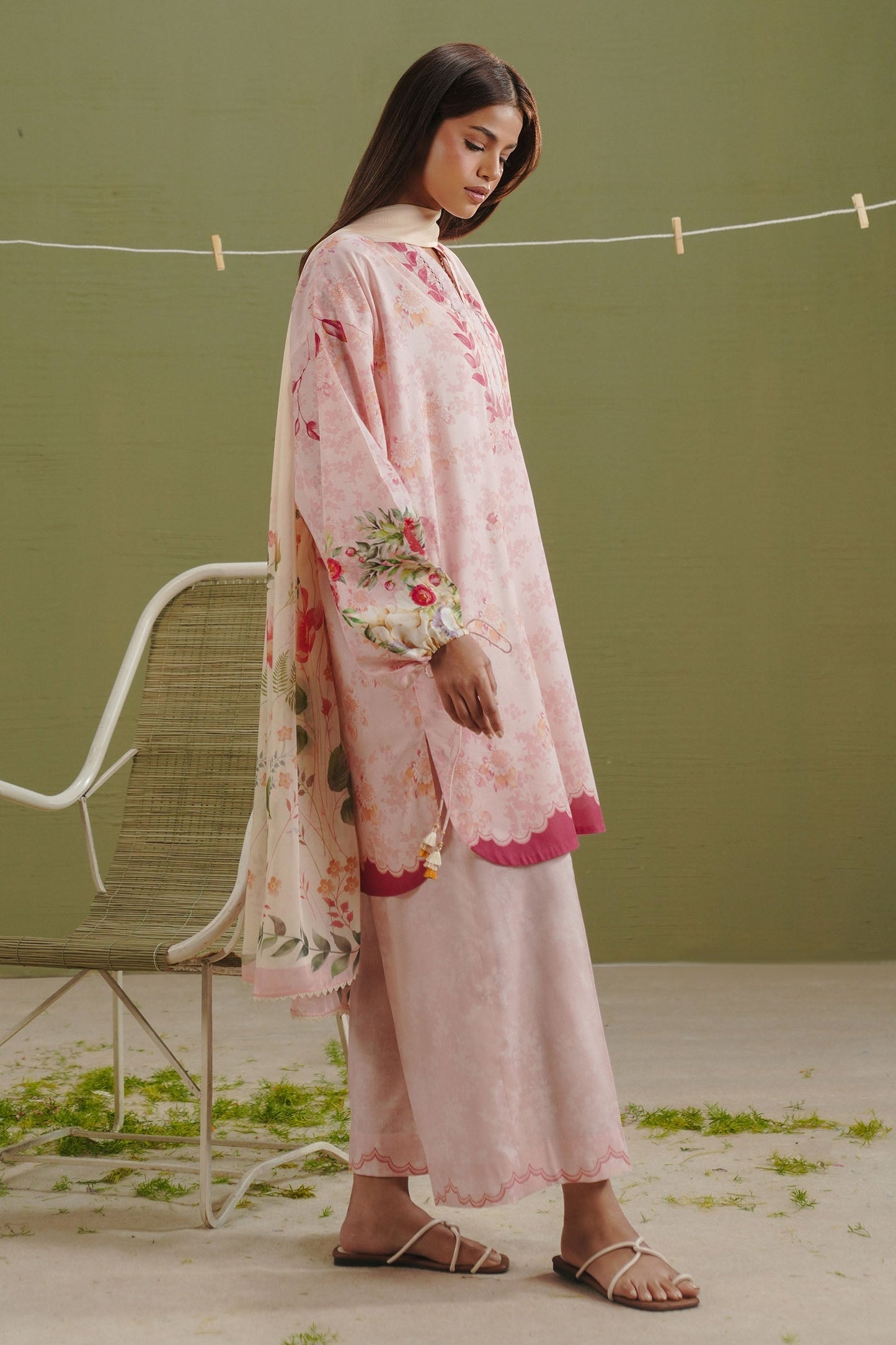 Zara Shahjahan | Coco Prints 26 | Ayla-8B - Casual Dress - available at Maria Faisal in UK and USA.