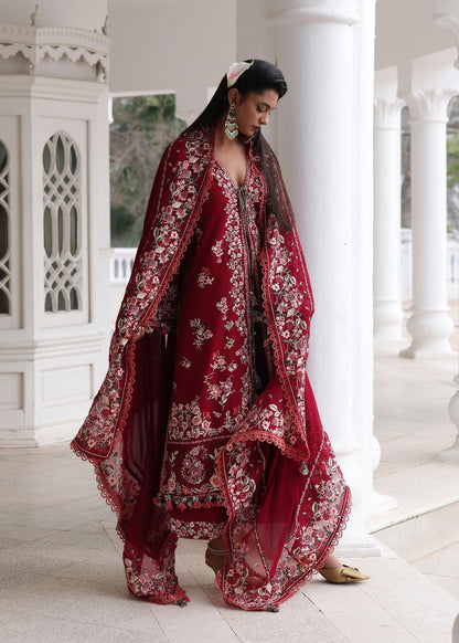Hussain Rehar | Kalabagh Luxury Lawn 26 | Kastanaa - Luxury Dress - available at Maria Faisal in UK and USA.