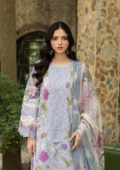 Elaf Premium | Signature Embroidered Lawn with Chiffon Collection 26 | ESG-5A ARIANA - Luxury Dress - available at Maria Faisal in UK and USA.