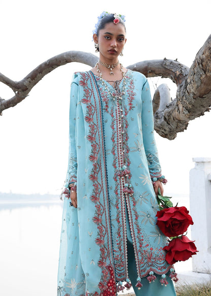 Hussain Rehar | Kalabagh Luxury Lawn 26 | Sepher - Luxury Dress - available at Maria Faisal in UK and USA.