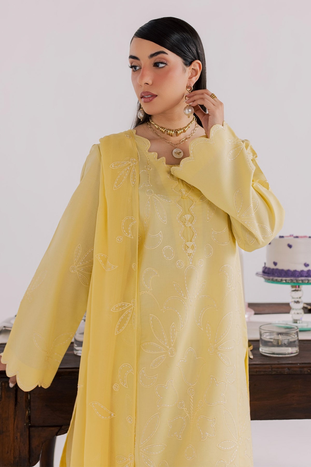 Nureh | Shades of Summer | NP-796 - Luxury Dress - available at Maria Faisal in UK and USA.