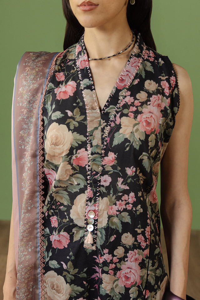 Zara Shahjahan | Coco Prints 26 | Aurelia-7B - Casual Dress - available at Maria Faisal in UK and USA.