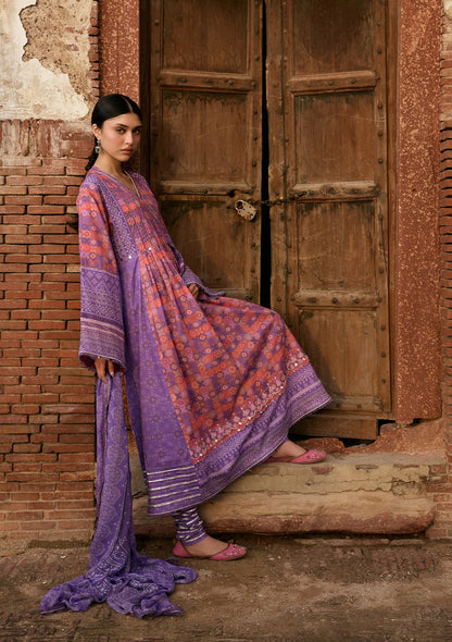 Kahf Premium | Prints Collection 26 | KPS-3B ZARMEENA - Luxury Dress - available at Maria Faisal in UK and USA.