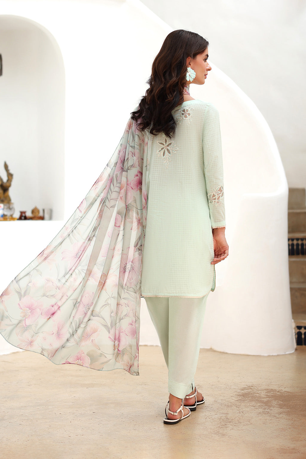 Iznik | lawn 26 | UE-521 - Dress - available at Maria Faisal in UK and USA.