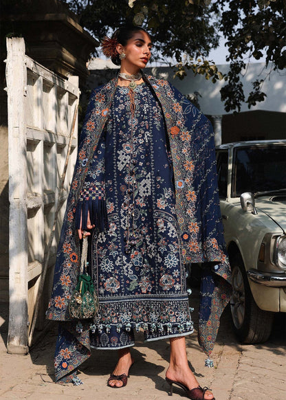 Hussain Rehar | Kalabagh Luxury Lawn 26 | Amalfi - Luxury Dress - available at Maria Faisal in UK and USA.