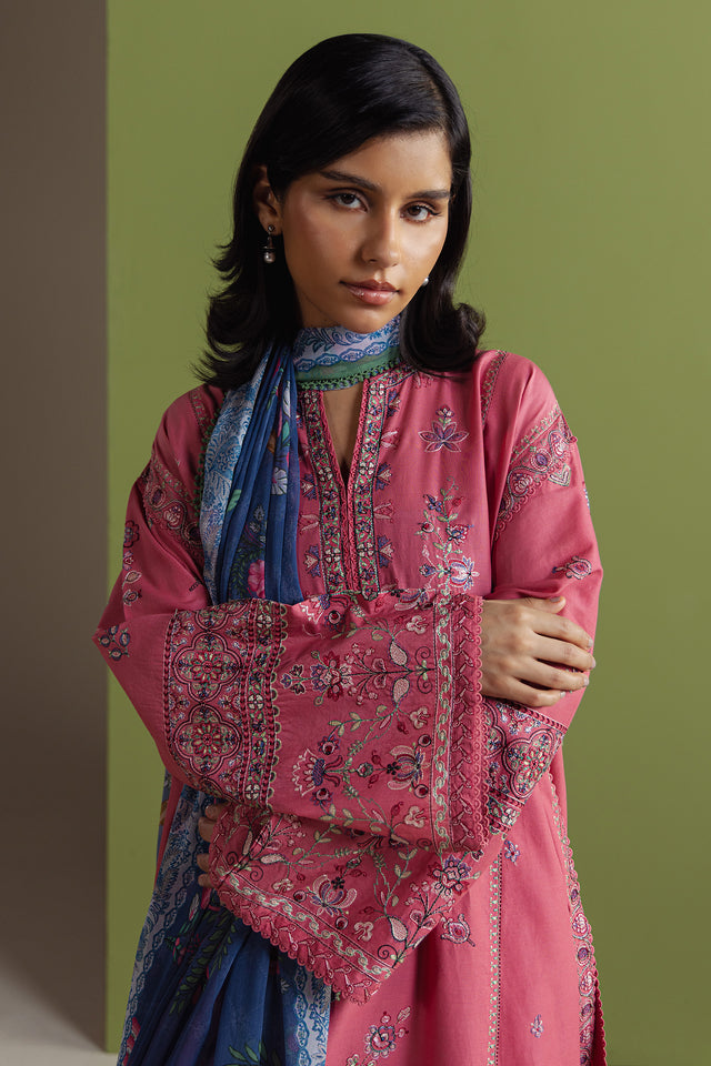 Zara Shahjahan | Coco Prints 26 | Reinaaz - Casual Dress - available at Maria Faisal in UK and USA.