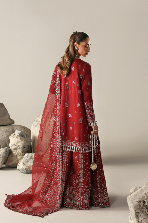 Emaan Adeel | Serein Luxe Silk | SERENITY BLOOM - Formal Dress - available at Maria Faisal in UK and USA.
