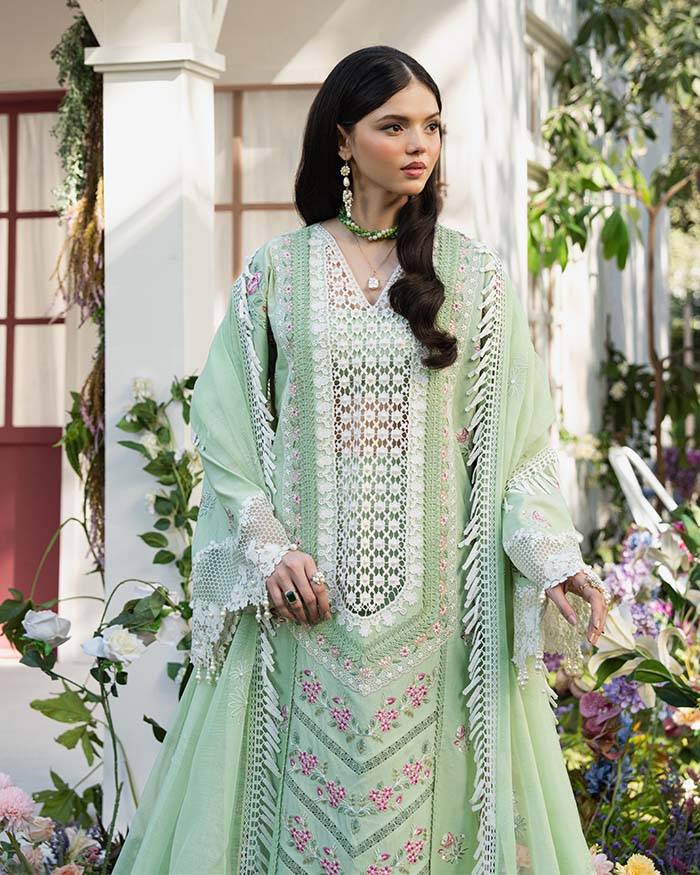 Zevk | Flora Festive Lawn | ROSEMARY by Maria Faisal - Registered Vendor of : Zevk - type : Ladies Clothes - 100% original wedding dresses