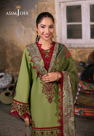 Asim Jofa | Embroidered Lawn Collection | AJAR-33 - Pakistani Dress - Maria Faisal