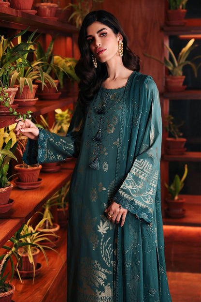 Nureh | Exclusive Jacquard | NE-224 - Luxury Dress - available at Maria Faisal in UK and USA.