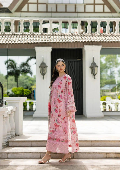 Elaf Premium | Signature Embroidered Lawn with Chiffon Collection 26 | ESG-4B MIRA - Luxury Dress - available at Maria Faisal in UK and USA.