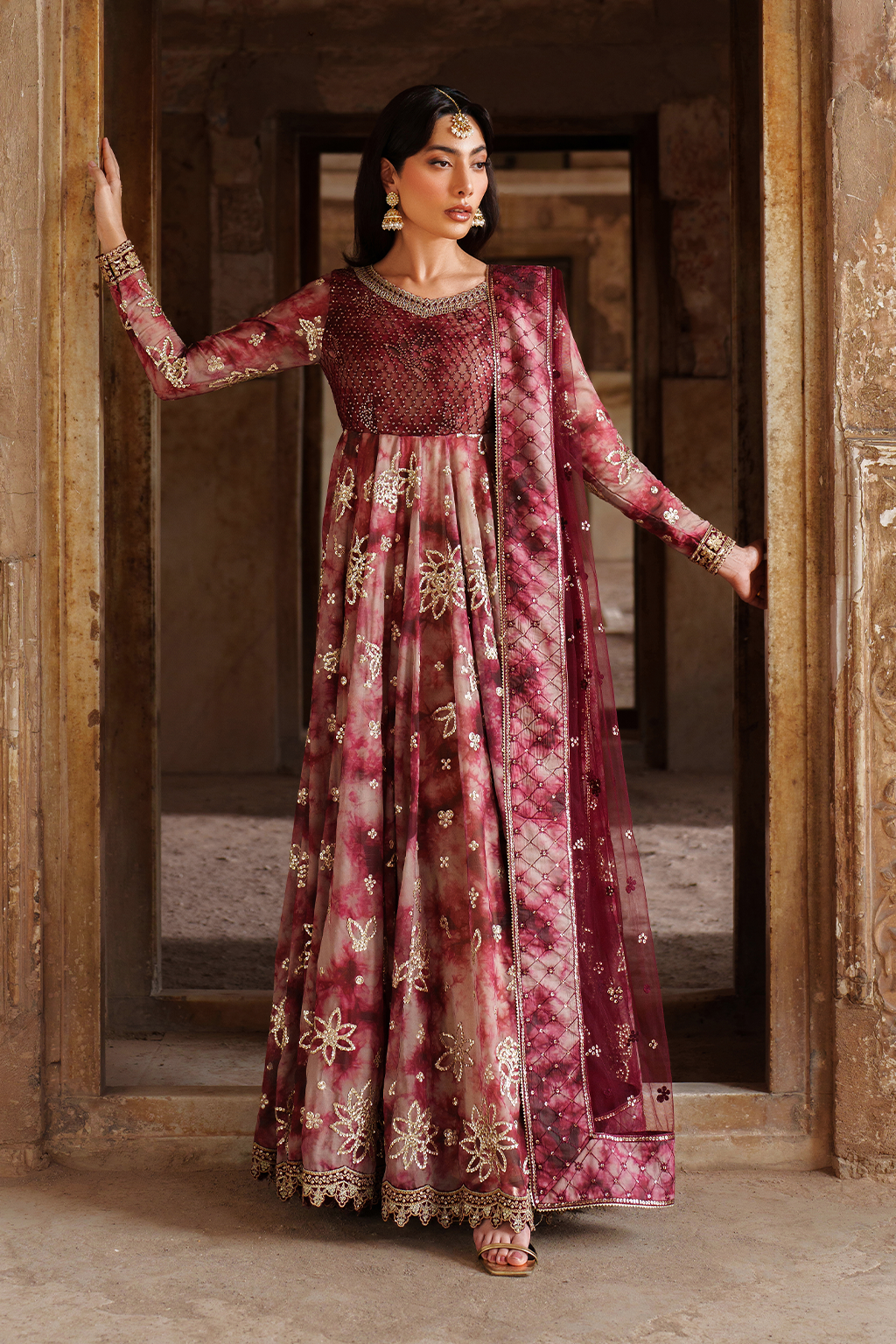 Iznik | Festive Formal | UE-533 Printed Chiffon - Ladies Clothes - Maria Faisal