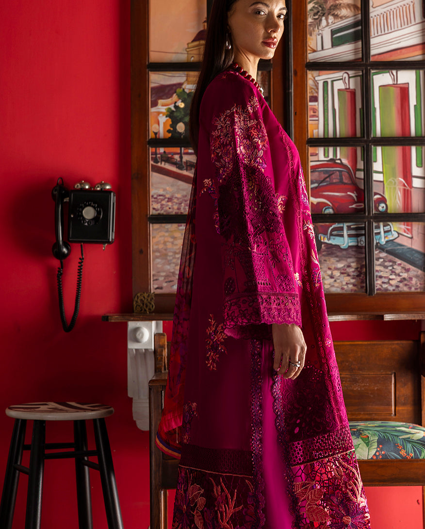 Esmel | Mon Tresor Luxe Lawn 26 | Paix Amour Bonheur - Luxury Dress - available at Maria Faisal in UK and USA.