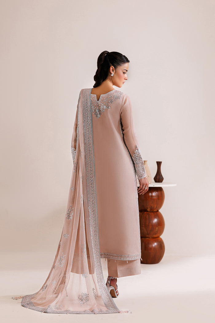 Farasha | Chiffon Threads 26 | Warm Lume - Formal Dress - available at Maria Faisal in UK and USA.
