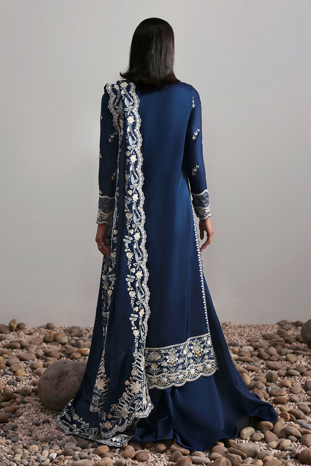 Afrozeh | Slate Ready to Wear | Alara - Ladies Clothes - Maria Faisal