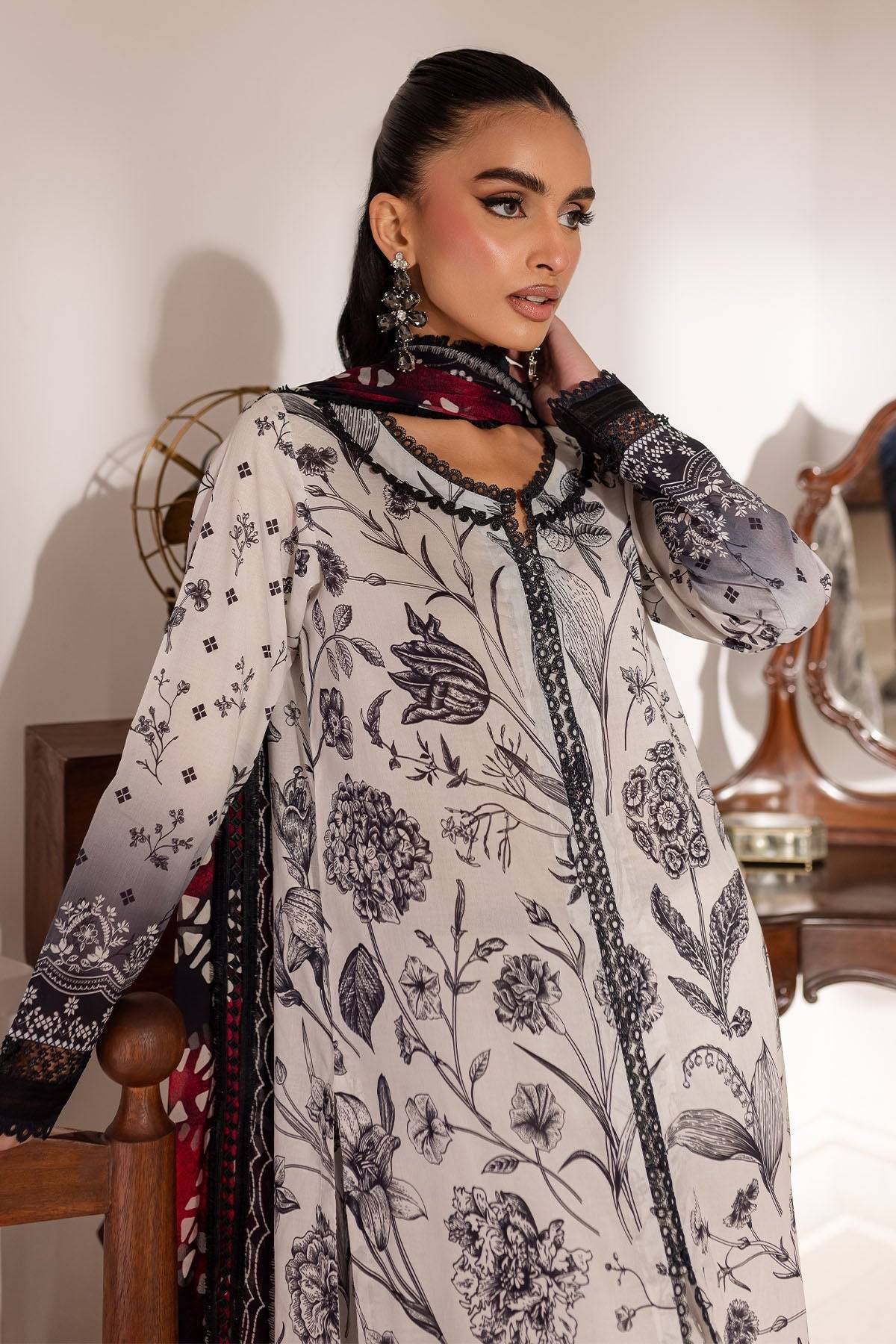 Nureh | Printed Lawn 25 | SP-144 by Maria Faisal - Registered Vendor of : Nureh - type : Ladies Clothes - 100% original wedding dresses