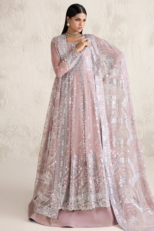 Farasha | Formals 26 | Mauve Pearl - Formal Dress - available at Maria Faisal in UK and USA.