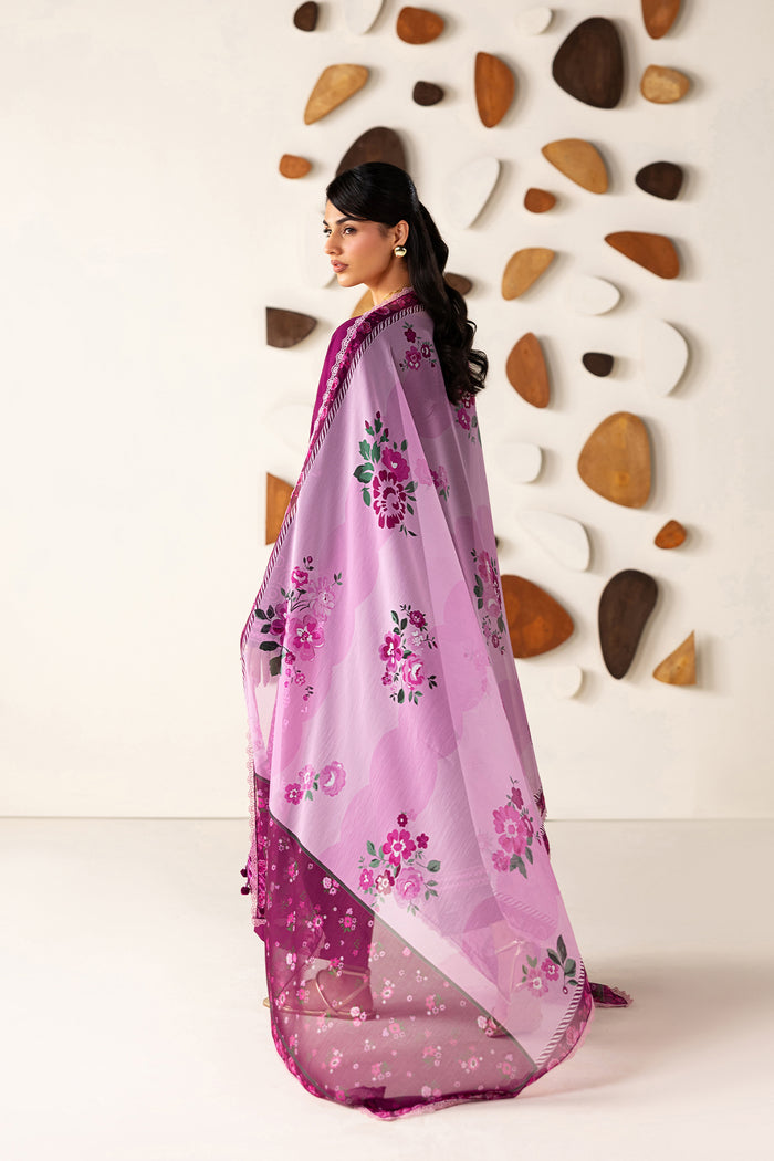 Farasha | Summer Melody 26 | Plum Grace - Casual Dress - available at Maria Faisal in UK and USA.