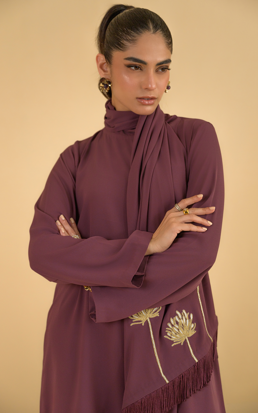 Sana Abbas | La Fiesta | Vanya - Luxury Dress - available at Maria Faisal in UK and USA.