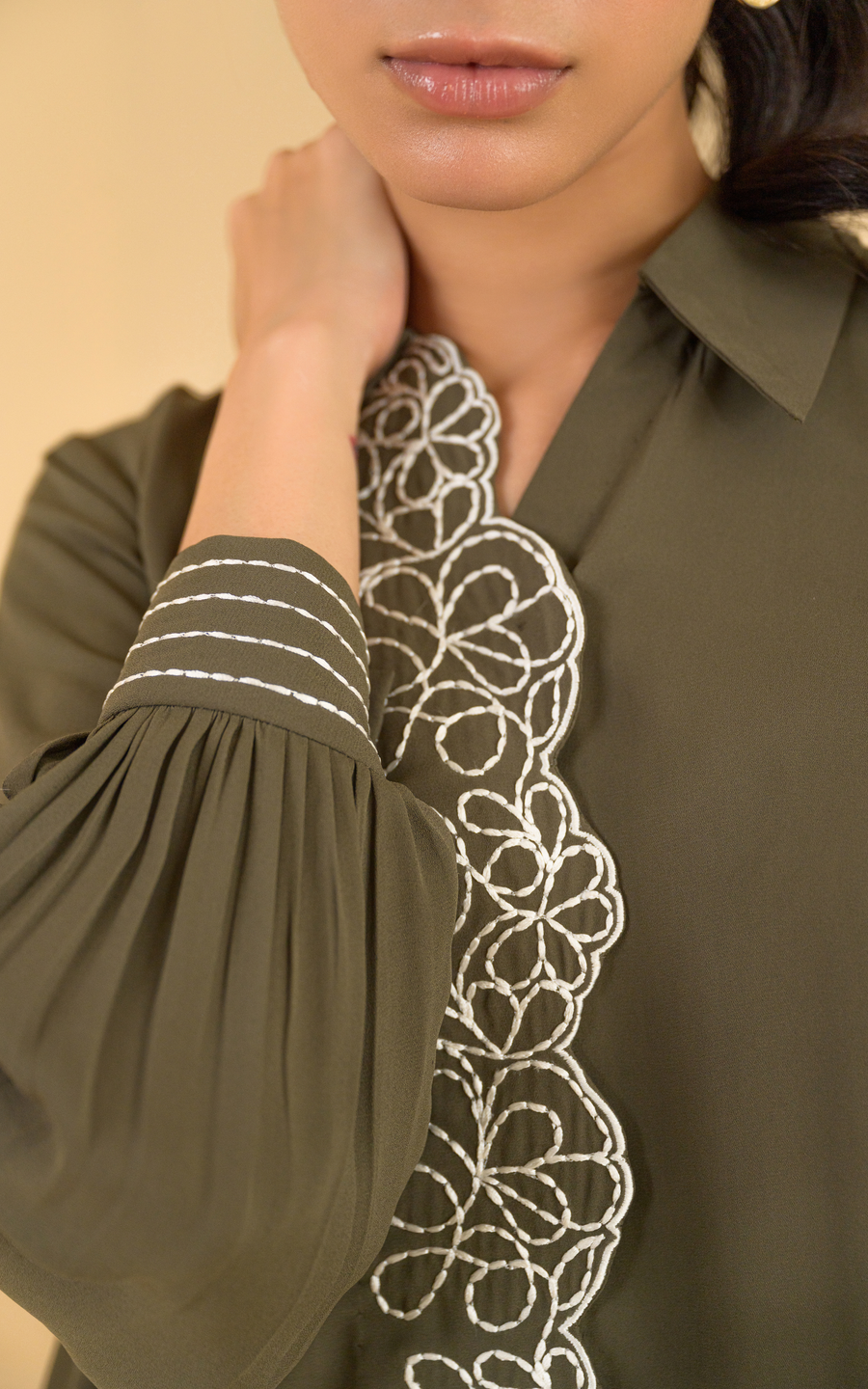 Sana Abbas | La Fiesta |Ovia - Luxury Dress - available at Maria Faisal in UK and USA.