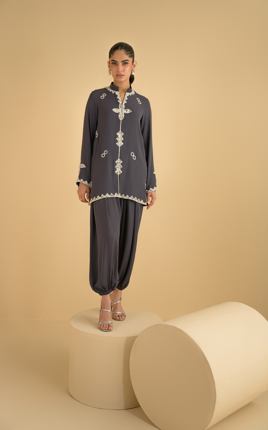 Sana Abbas | La Fiesta | Xena - Luxury Dress - available at Maria Faisal in UK and USA.