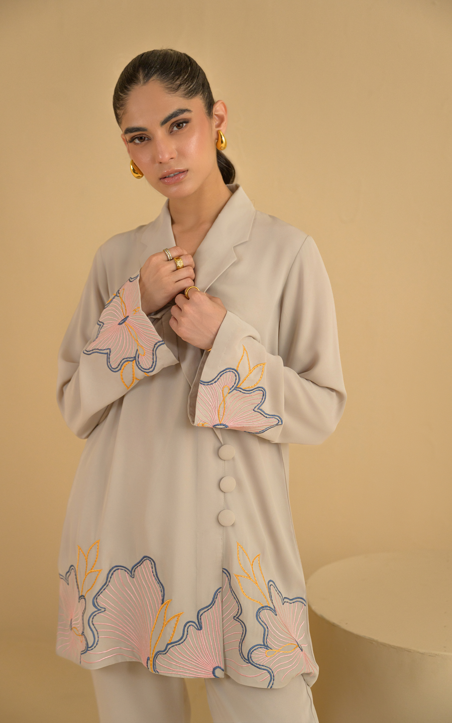 Sana Abbas | La Fiesta | Ivara - Luxury Dress - available at Maria Faisal in UK and USA.