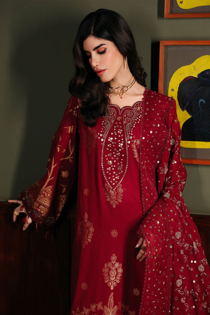 Nureh | Exclusive Jacquard | NE-225 - Luxury Dress - available at Maria Faisal in UK and USA.