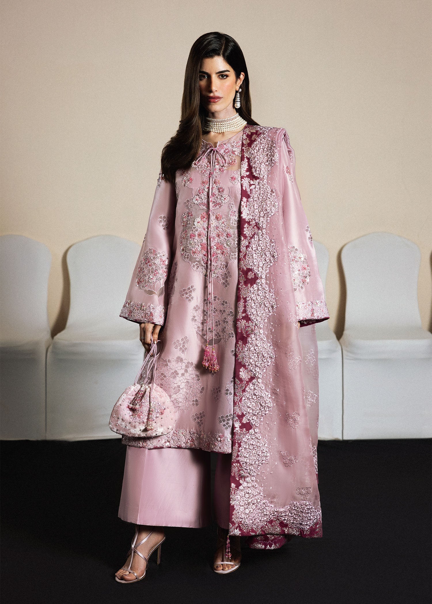 Hussain Rehar | Luxury Pret 26 | Zivah - Luxury Dress - available at Maria Faisal in UK and USA.