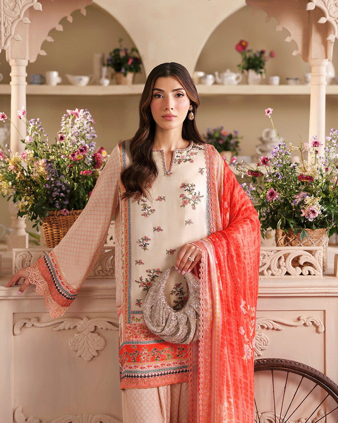 Faiza Saqlain | Serina Luxe | Adania - Formal Dress - available at Maria Faisal in UK and USA.