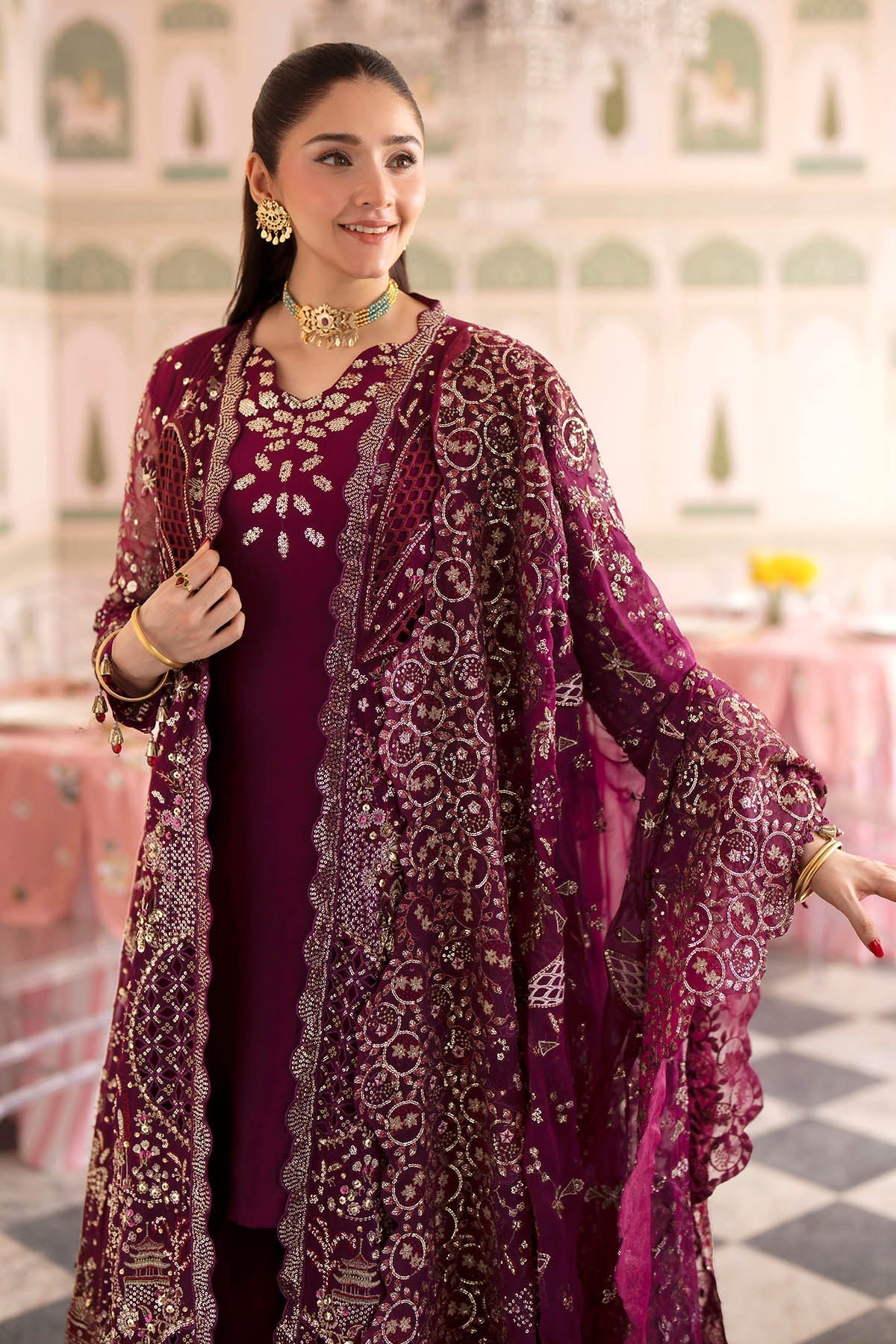Nureh | Jhoomro Formals |NL-97 Nur - Formal Dress - available at Maria Faisal in UK and USA.