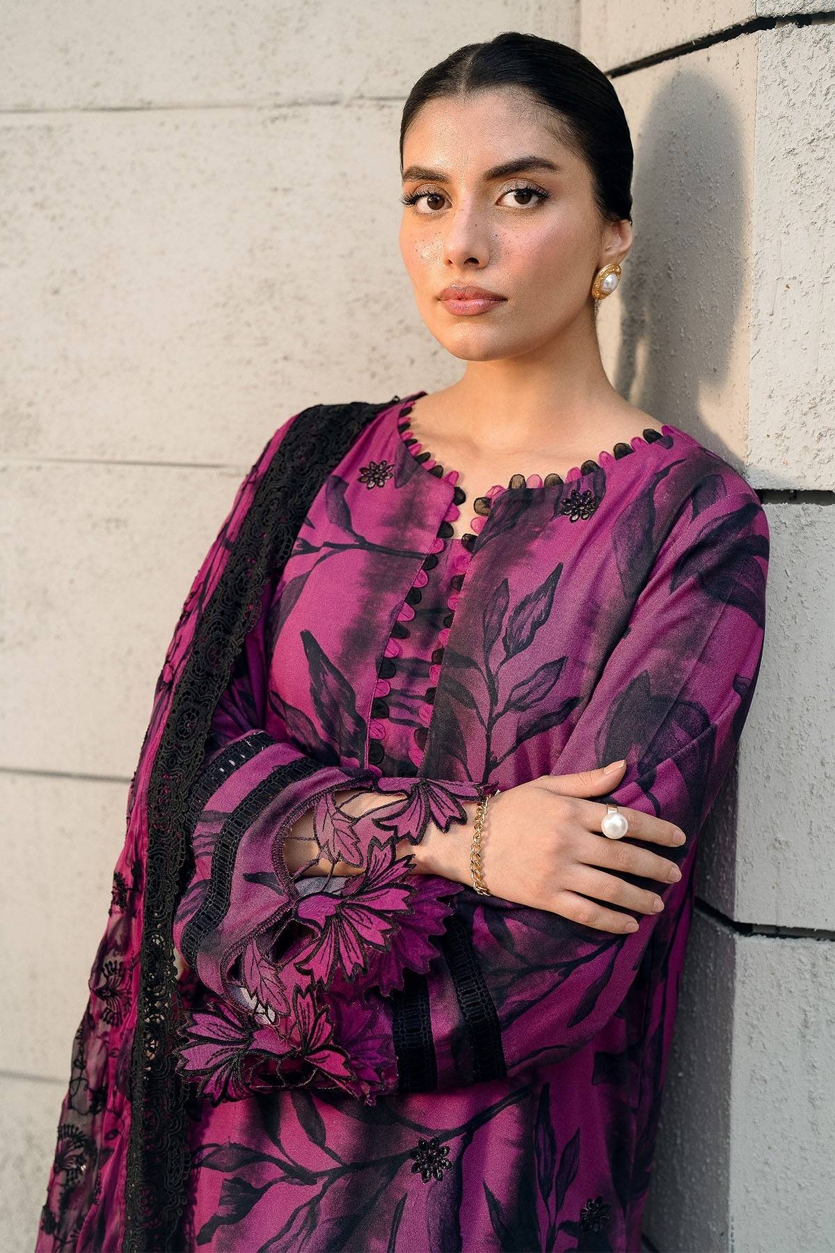 Nureh | Glam Girl Lawn | GL-23 by Maria Faisal - Registered Vendor of : Nureh - type : Ladies Clothes - 100% original wedding dresses