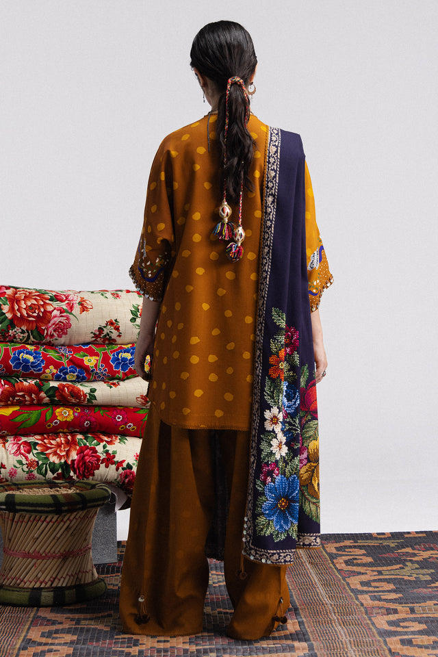 Zara ShahJahan | Coco Prints Winter 26 | Amelia-5B - Luxury Dress - available at Maria Faisal in UK and USA.