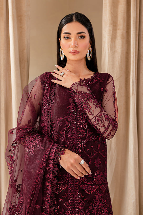 Farasha | Lumiere Formals | CYRA - Designer Dress with Intricate embroidery and embellishments. Shop elegent wedding dress at Maria Faisal.