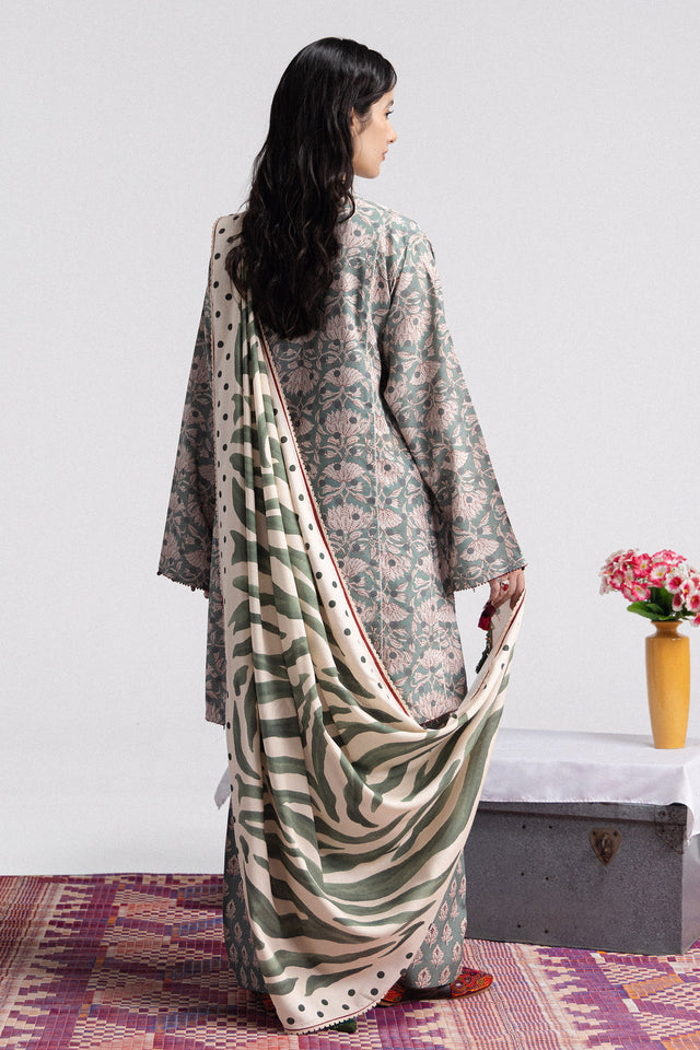 Zara ShahJahan | Coco Prints Winter 26 | Elowen-7A - Luxury Dress - available at Maria Faisal in UK and USA.