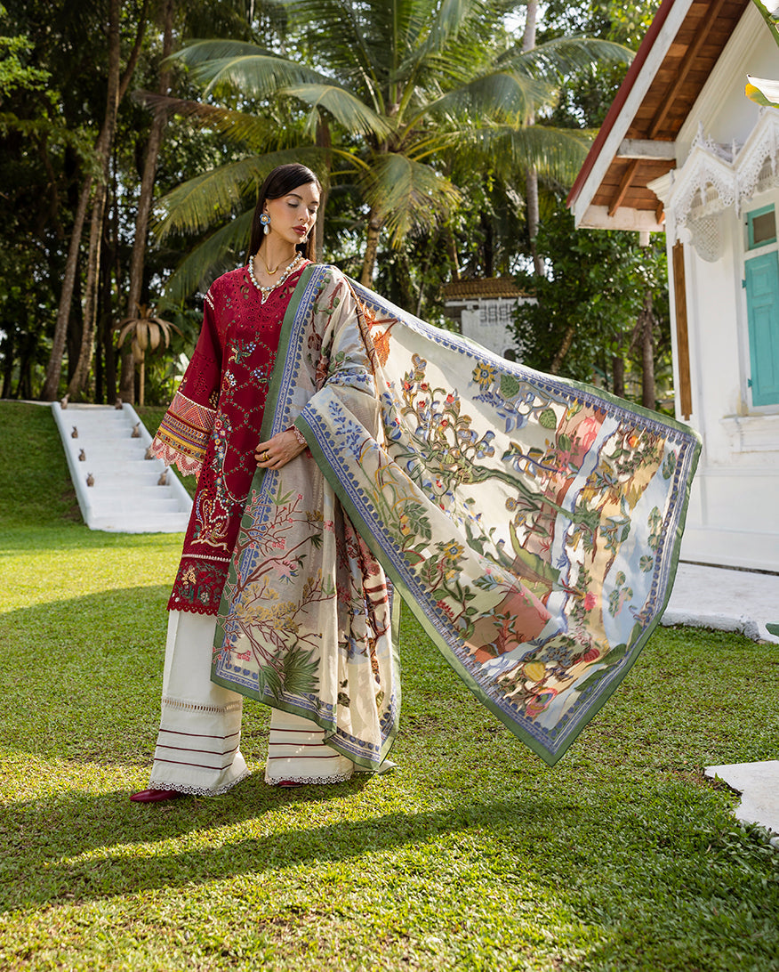 Esmel | Mon Tresor Luxe Lawn 26 | Merci Pour Tout - Luxury Dress - available at Maria Faisal in UK and USA.