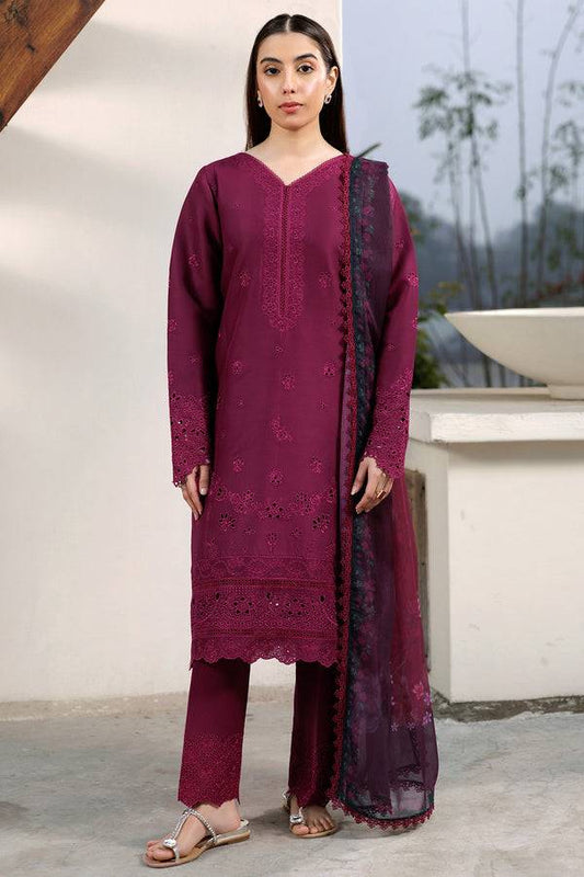 Farasha | Summer Weaves Embroidered Lawn | Garnet Passion by Maria Faisal - Registered Vendor of : Farasha - type : Ladies Clothes - 100% original wedding dresses