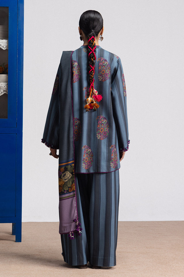 Zara ShahJahan | Coco Prints Winter 26 | Rania-4B - Luxury Dress - available at Maria Faisal in UK and USA.