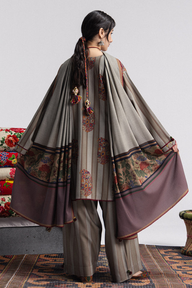 Zara ShahJahan | Coco Prints Winter 26 | Rania-4A - Luxury Dress - available at Maria Faisal in UK and USA.