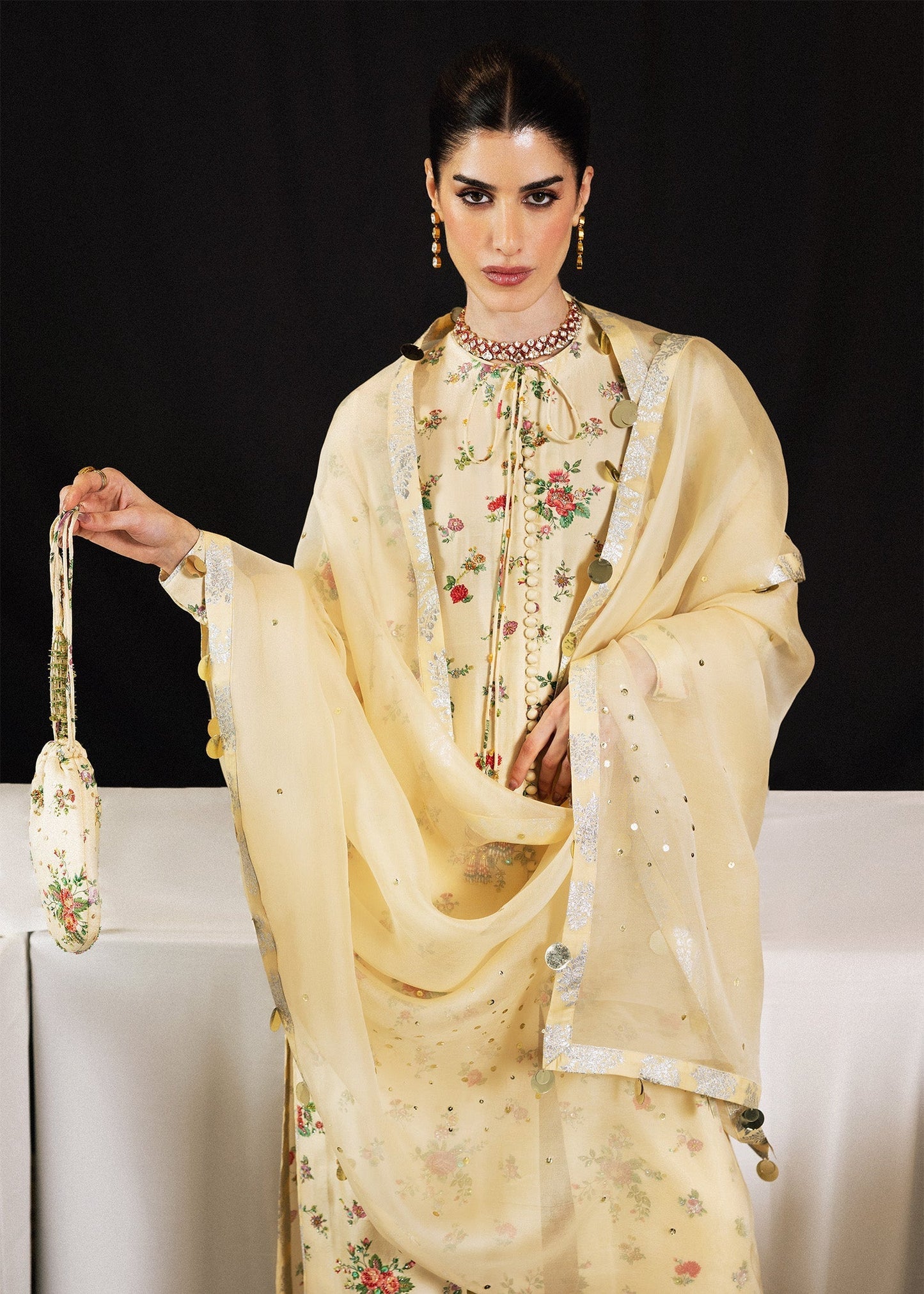 Hussain Rehar | Luxury Pret 26 | Vera - Luxury Dress - available at Maria Faisal in UK and USA.