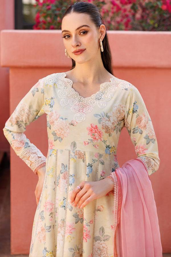 Farasha | Printed Essentials | Meadow Blush by Maria Faisal - Registered Vendor of : Farasha - type : Ladies Clothes - 100% original wedding dresses